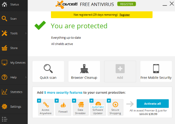 Avast Antivirus explaining and downloading for PC and mobile for free 