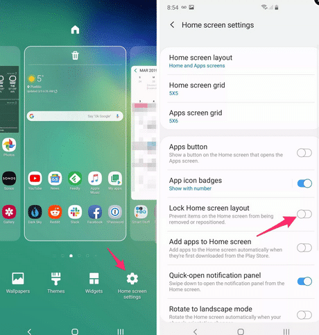 How to hide apps on samsung Galaxy S10
